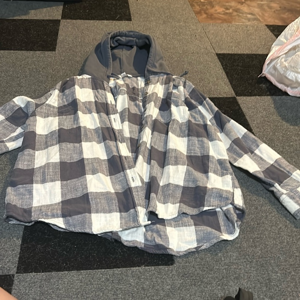 Flannel with hood
